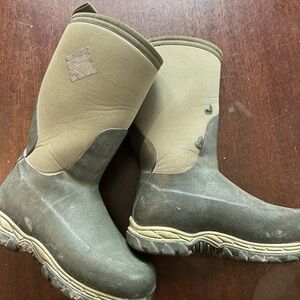 Neoprene Waterproof Work Muck Boots in Olive/Tan